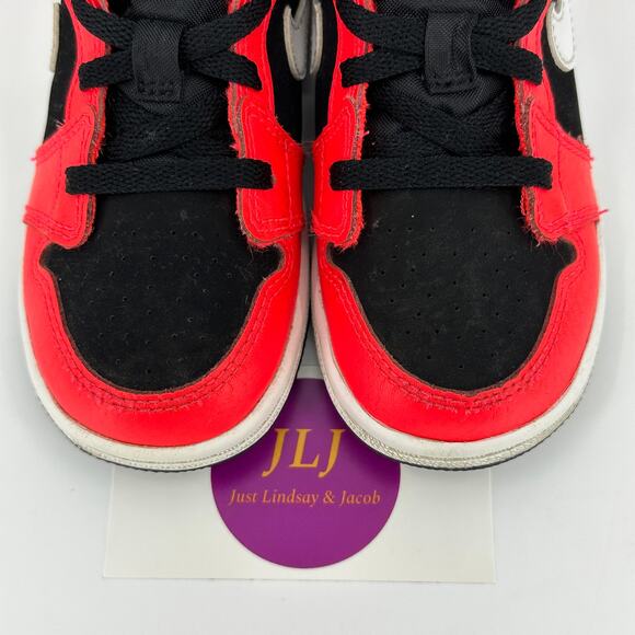 Air Jordan 1 Mid TD 'Infrared 23' Toddler Sneakers 640735-061 Size 8C - Picture 4 of 11